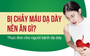 Bị chảy máu dạ dày nên ăn gì? Thực đơn cho người bệnh dạ dày