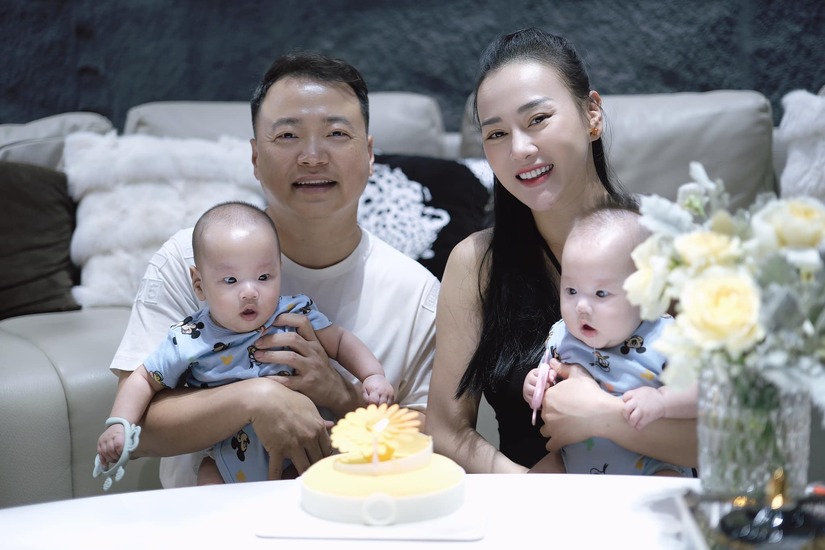 Bí quyết lấy lại vóc dáng sau 5 tháng sinh đôi của diễn viên Phương Oanh