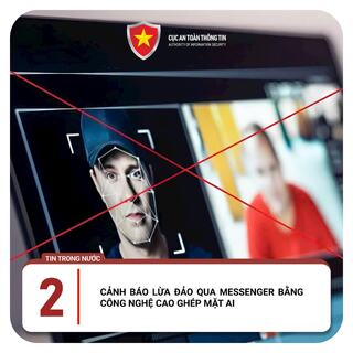 Ghép mặt bằng AI lừa đảo qua Messenger