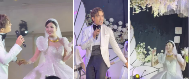 Đám cưới của Anh Đào - Anh Tuấn: Cô dâu xinh đẹp lộng lẫy, chú rể hát "Đừng làm trái tim anh đau"