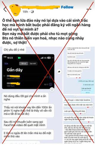 Cảnh báo về tin giả ‘gọi Facetime lấy cắp tiền trong tài khoản’