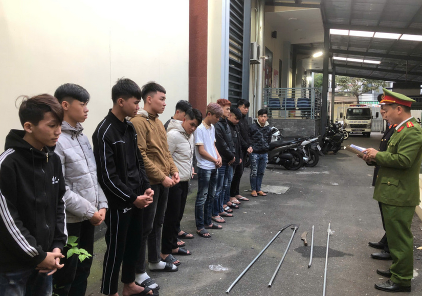 Bắt nhóm gây rối đường phố Đà Nẵng đêm Giao thừa