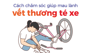 Cách chăm sóc giúp mau lành vết thương té xe