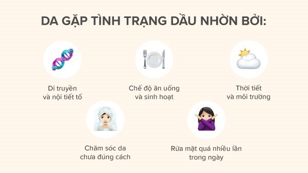 Bạn có biết: Nguyên nhân da tiết nhiều dầu là gì không?