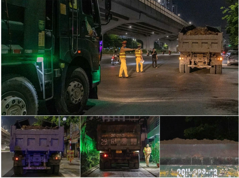 CATP Hà Nội xử lý 555 xe chở hàng quá tải trọng