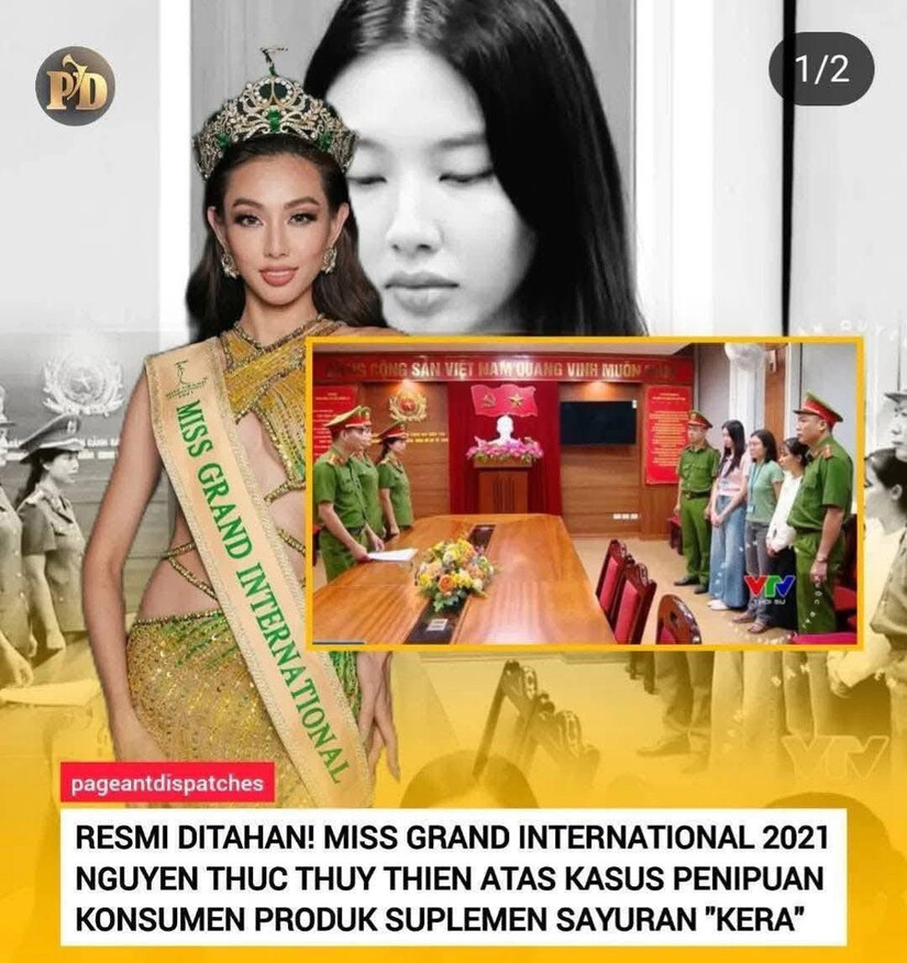 Truyền thông quốc tế đưa tin Hoa hậu Thùy Tiên bị bắt