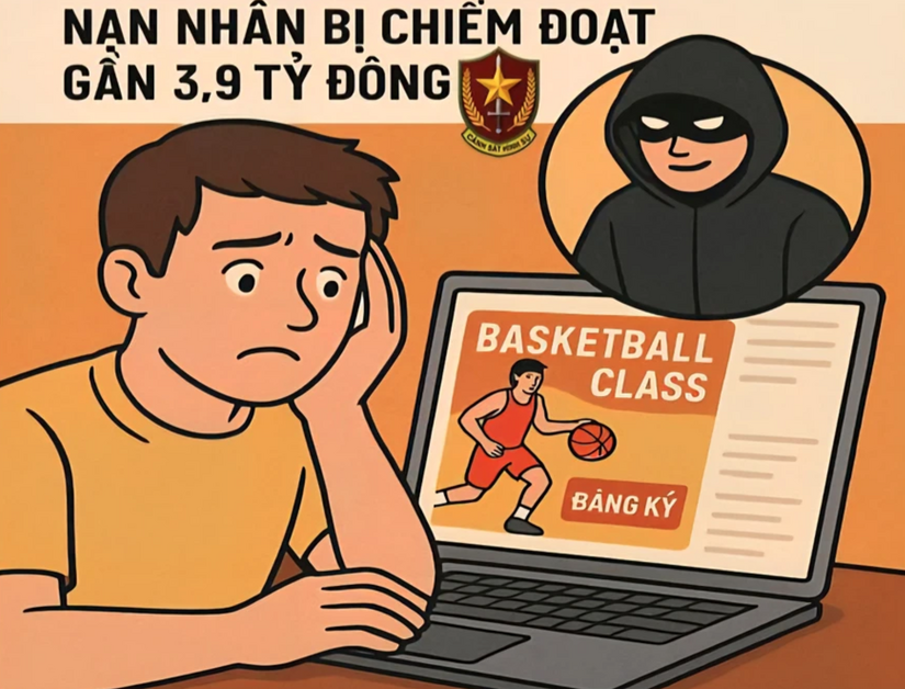 Bị lừa gần 3,9 tỷ đồng khi đăng ký lớp học bóng rổ trên mạng