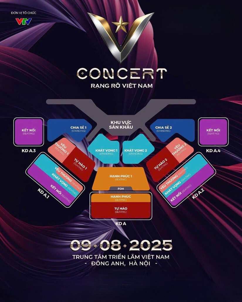 Hòa Minzy cùng dàn sao đình đám tham gia 'V Concert – Rạng rỡ Việt Nam'
