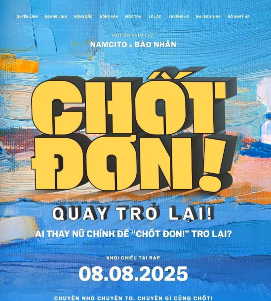 Phim "Chốt đơn" do Thùy Tiên đóng thay nữ chính để trở lại rạp