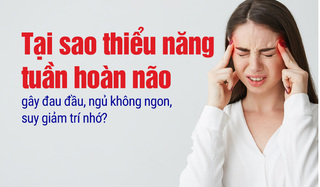 Tại sao thiểu năng tuần hoàn não gây đau đầu, ngủ không ngon?
