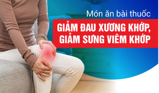 Món ăn bài thuốc giảm đau xương khớp, giảm sưng viêm khớp