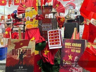 Người dân đổ xô mua sắm trang phục, phụ kiện yêu nước trước thềm Quốc khánh 2/9