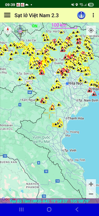 Ứng dụng cảnh báo sạt lở