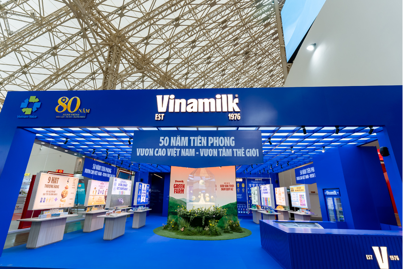 Gian hàng của Vinamilk tạo dấu ấn nổi bật tại Triển lãm Thành tựu Đất nước