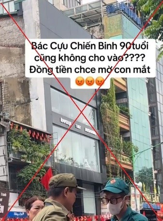 Công an xử lý người bịa đặt việc cựu chiến binh 90 tuổi không được xem diễu binh