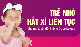 Trẻ nhỏ hắt xì liên tục – Cha mẹ tuyệt đối không được bỏ qua