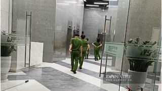 Cảnh sát xuất hiện tại tòa nhà có trụ sở Công ty của Shark Bình