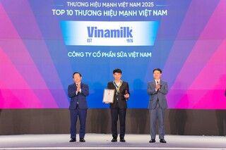 Vinamilk – Doanh nghiệp F&B duy nhất được vinh danh Top 10 thương hiệu mạnh Việt Nam 2025