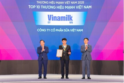 Vinamilk – Doanh nghiệp F&B duy nhất được vinh danh Top 10 thương hiệu mạnh Việt Nam 2025
