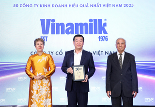 Vinamilk tiếp tục là một trong 50 công ty kinh doanh hiệu quả nhất Việt Nam