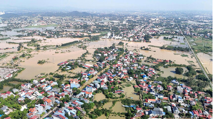 Cảnh báo ngập úng trên cao tốc hướng đi Hà Nội - Thái Nguyên