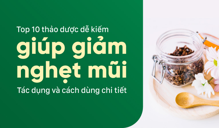 Top 10 thảo dược dễ kiếm giúp giảm nghẹt mũi - Tác dụng và cách dùng