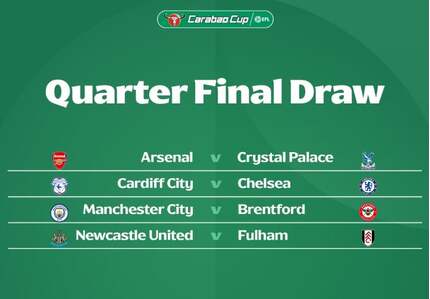 Bốc thăm tứ kết League Cup 2025/2026: Không có đại chiến!