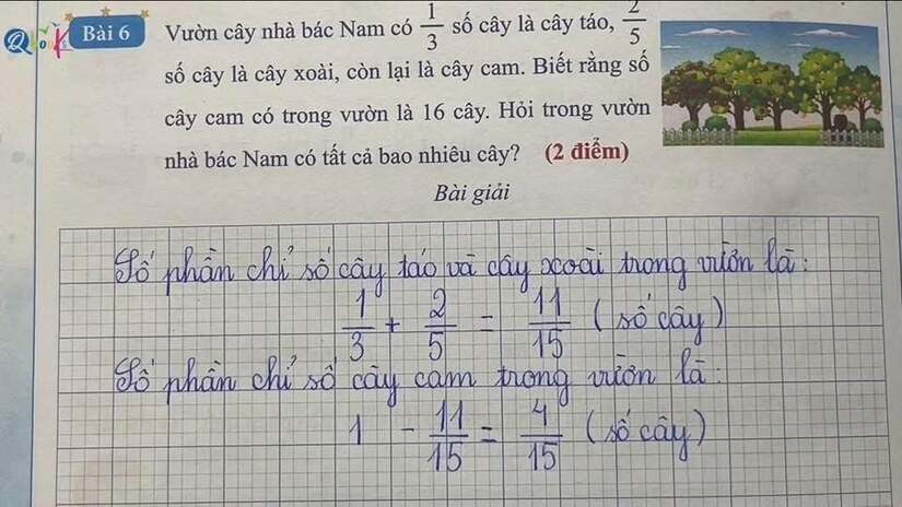 Bài toán lớp 5 khiến cô giáo và bố của học sinh "tranh luận đến cùng", ai cũng bật cười
