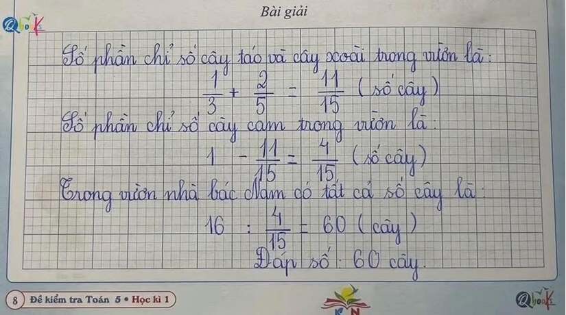 Bài toán lớp 5 khiến cô giáo và bố của học sinh "tranh luận đến cùng", ai cũng bật cười