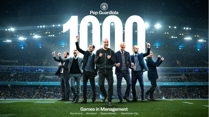 Hành trình 1.000 trận cầm quân của Pep Guardiola