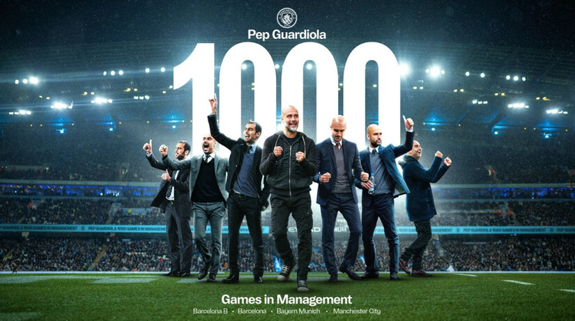 Hành trình 1.000 trận cầm quân của Pep Guardiola