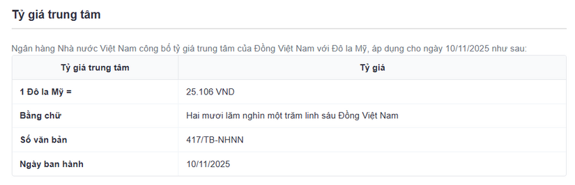 Tỷ giá USD/VND hôm nay (10/11): Thế giới chịu áp lực giảm, giá USD chợ đen "bốc hơi" 179 đồng