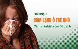 Dấu hiệu cảm lạnh ở trẻ nhỏ: Cần nhận biết sớm để tránh biến chứng