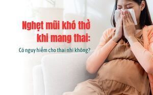 Nghẹt mũi khó thở khi mang thai: Có nguy hiểm cho thai nhi không?