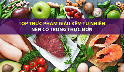 Top thực phẩm giàu kẽm tự nhiên nên có trong thực đơn