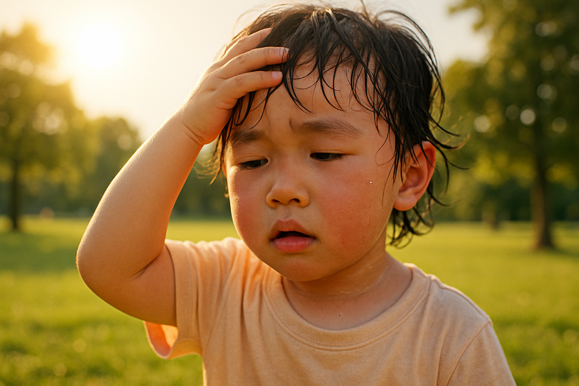 Nhận biết say nắng ở trẻ và cách sơ cứu ngay lập tức