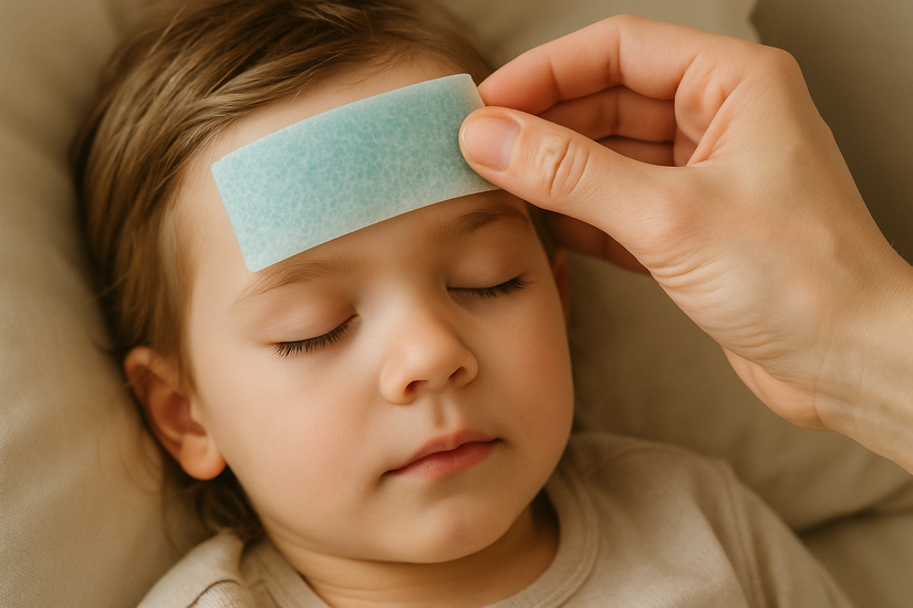 Miếng dán hạ sốt: hạ nhiệt cho bé, ngăn ngừa co giật