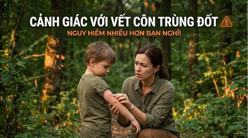 Cảnh giác với vết côn trùng đốt: nguy hiểm nhiều hơn bạn nghĩ!