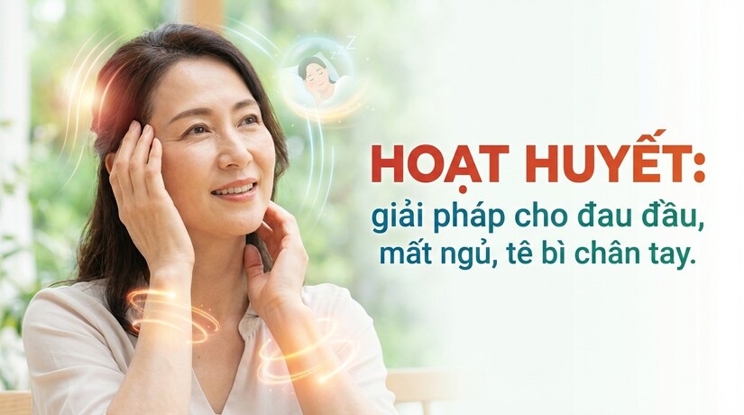 Hoạt huyết: giải pháp cho đau đầu, mất ngủ, tê bì chân tay