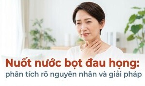 Nuốt nước bọt đau họng: phân tích rõ nguyên nhân và giải pháp