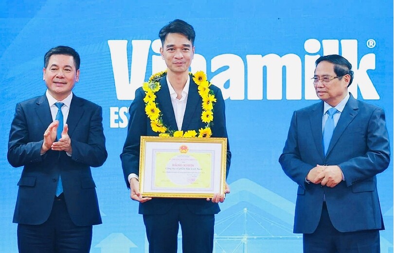 Vinamilk là doanh nghiệp ngành sữa duy nhất nhận bằng khen của bộ công thương 