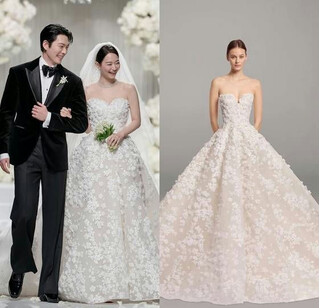 Shin Min Ah gây choáng, chi mạnh tay với váy cưới trị giá hơn 700 triệu đồng