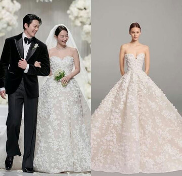 Shin Min Ah gây choáng, chi mạnh tay với váy cưới trị giá hơn 700 triệu đồng
