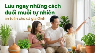 Lưu ngay những cách đuổi muỗi tự nhiên an toàn cho cả gia đình