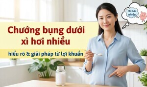 Chướng bụng dưới xì hơi nhiều: hiểu rõ & giải pháp từ lợi khuẩn