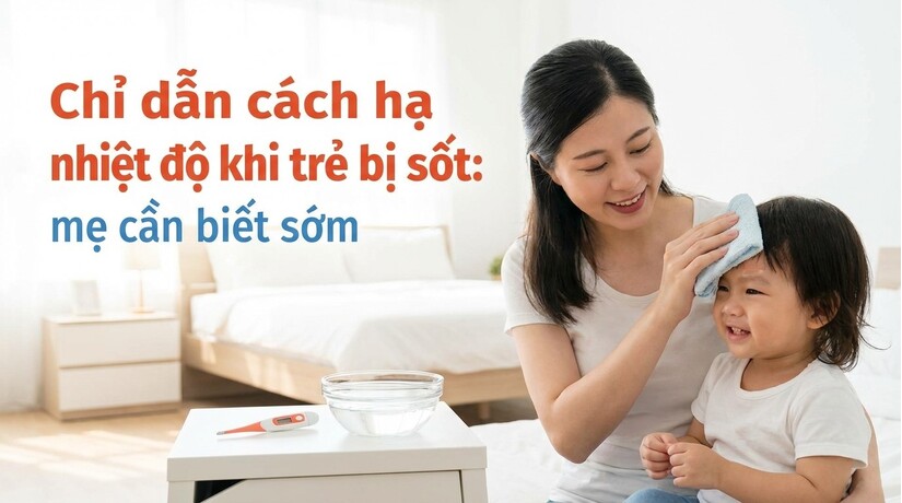 Chỉ dẫn cách hạ nhiệt độ khi trẻ bị sốt: mẹ cần biết sớm