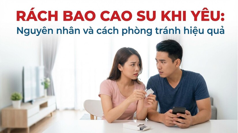Rách bao cao su khi yêu: nguyên nhân và cách phòng tránh hiệu quả