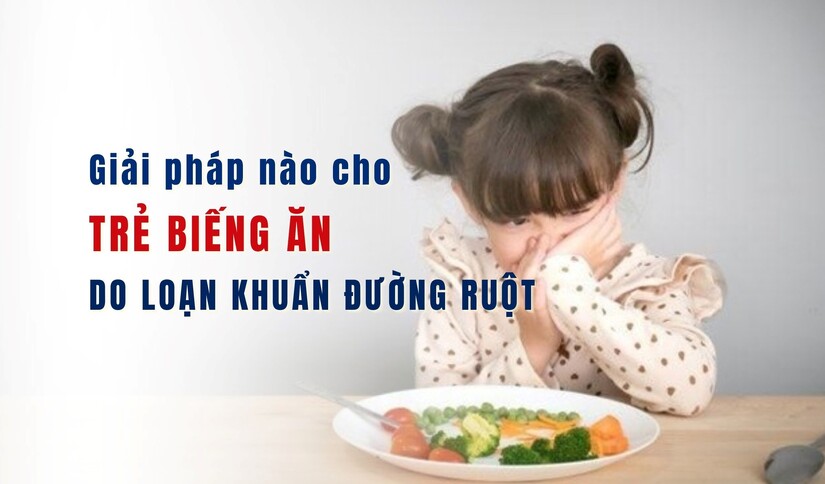 Giải pháp nào cho trẻ biếng ăn do loạn khuẩn đường ruột?
