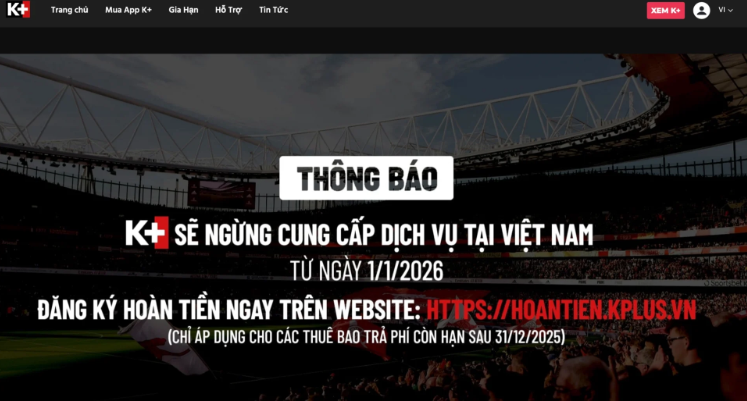 K+ bị yêu cầu giải trình việc dừng dịch vụ, phải hướng dẫn hoàn tiền cho khách hàng