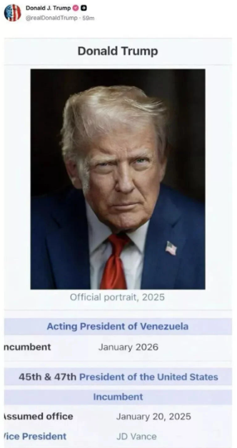 Ông Trump gây sốc khi tự tuyên bố mình là 'quyền tổng thống' của Venezuela